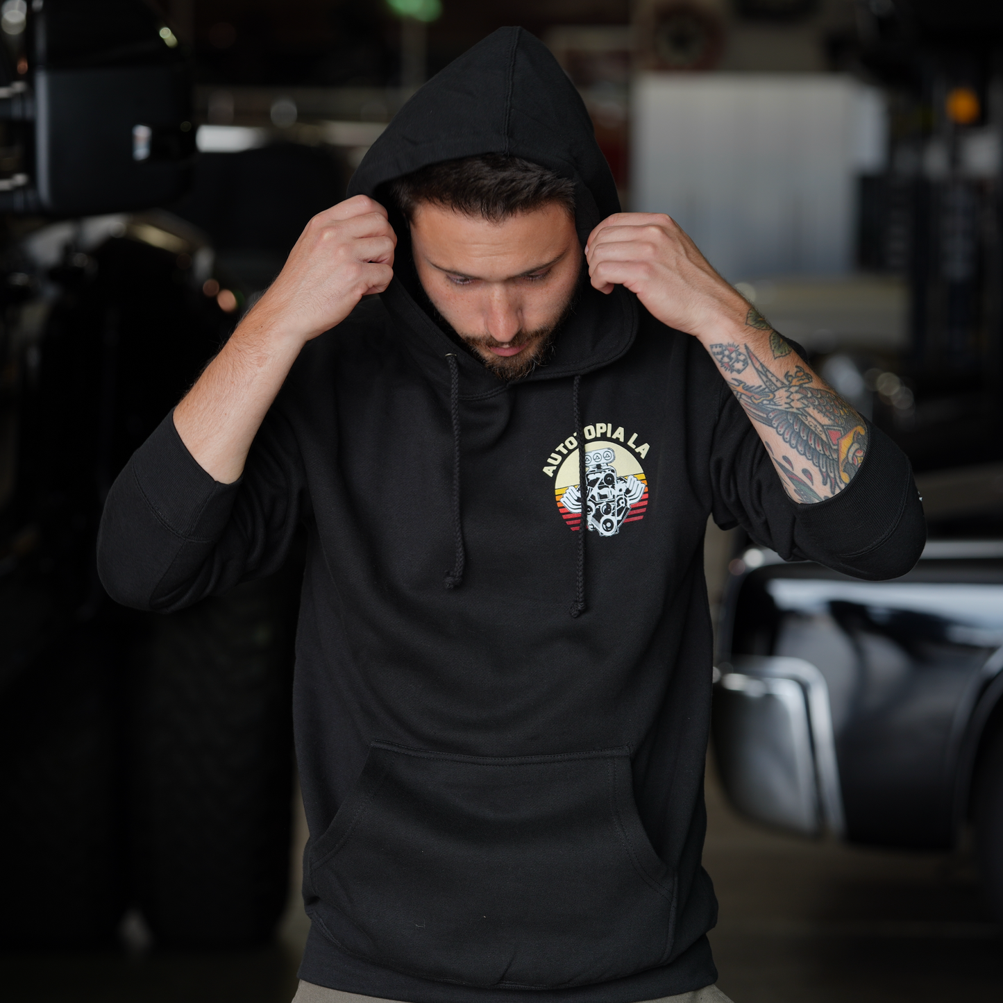 Hoodie - Black Midwest Road Tour