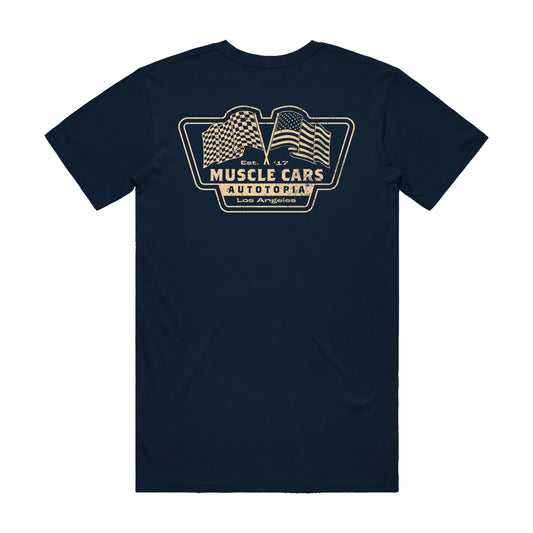 Tshirt - Navy The Muscle