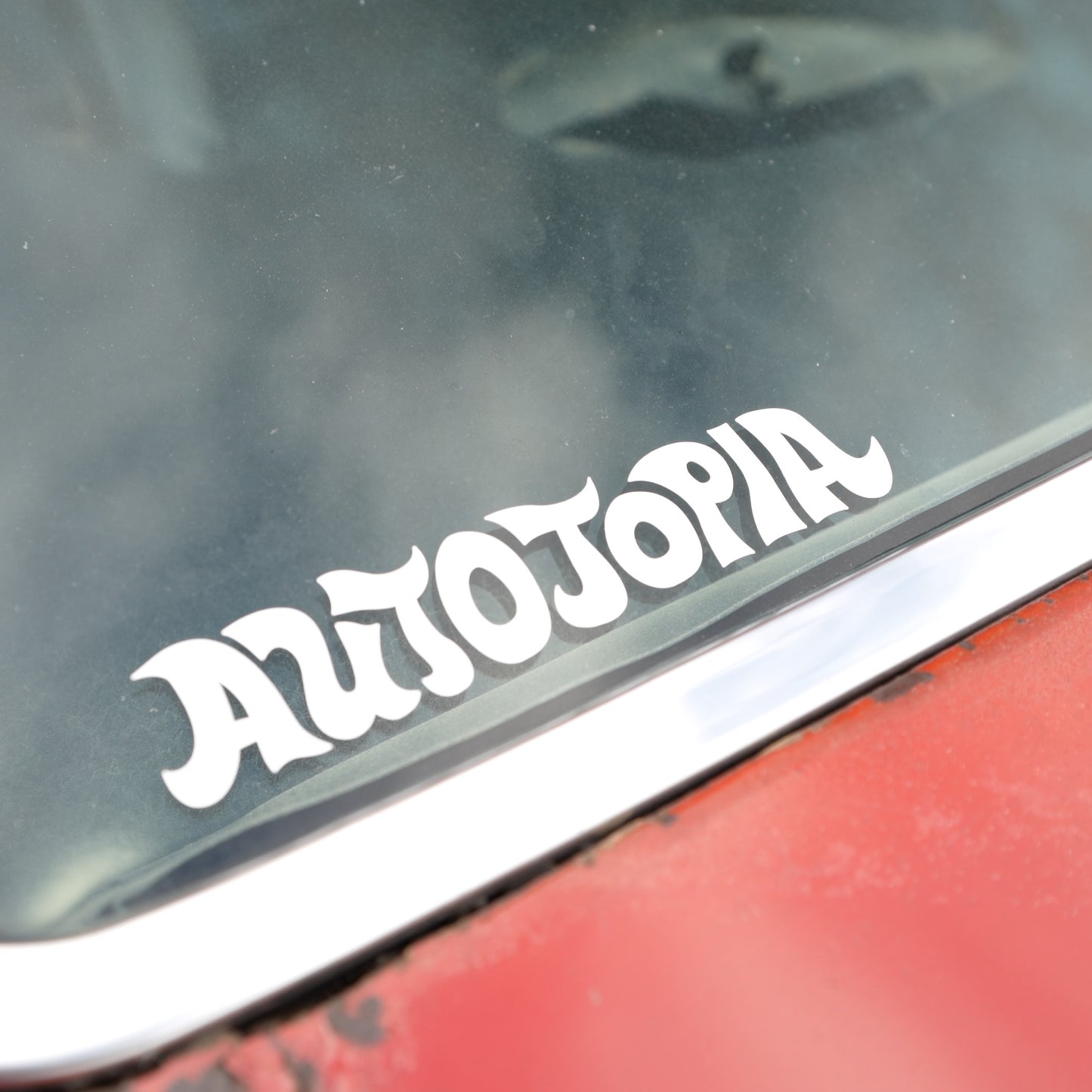 Die Cut Sticker - White Groovy